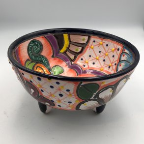 Molcajete salsa - Sort kant - 17 cm