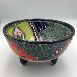 Molcajete salsa - Sort kant - 17 cm