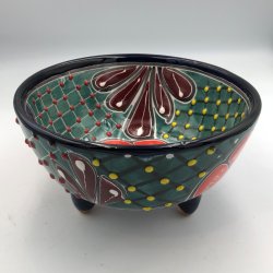 Molcajete salsa - Sort kant - 17 cm