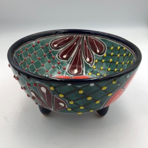 Molcajete salsa - Sort kant - 17 cm