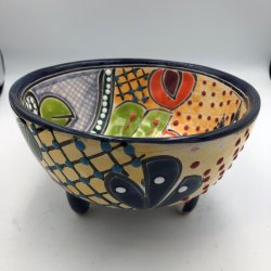 Molcajete salsa - Sort kant - 17 cm