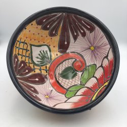 Molcajete salsa - Sort kant - 17 cm