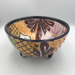 Molcajete salsa - Sort kant - 17 cm