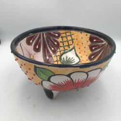 Molcajete salsa - Sort kant - 17 cm