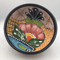 Molcajete salsa - Sort kant - 17 cm