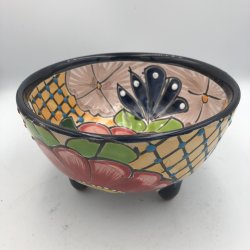 Molcajete salsa - Sort kant - 17 cm