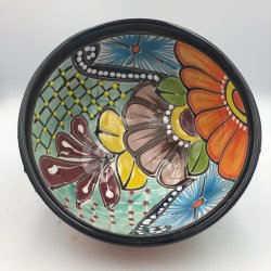 Molcajete salsa - Sort kant - 17 cm