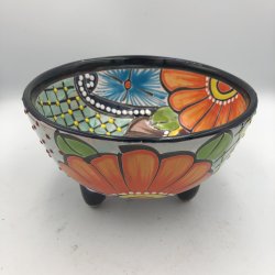 Molcajete salsa - Sort kant - 17 cm