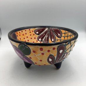 Molcajete salsa - Sort kant - 17 cm