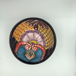 Molcajete salsa - Sort kant - 17 cm