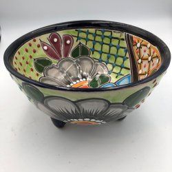 Molcajete salsa - Sort kant - 17 cm