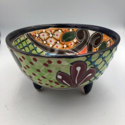 Molcajete salsa - Sort kant - 17 cm