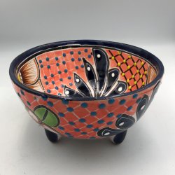 Molcajete salsa - Sort kant - 17 cm