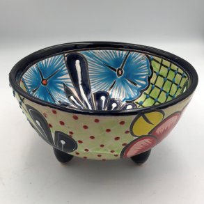 Molcajete salsa - Sort kant - 17 cm