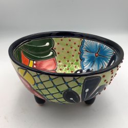 Molcajete salsa - Sort kant - 17 cm