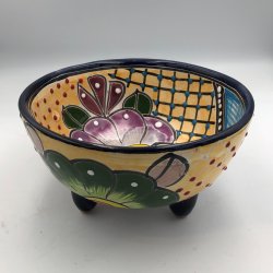 Molcajete salsa - Sort kant - 17 cm