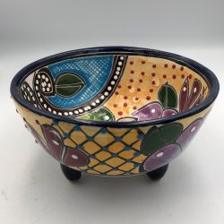 Molcajete salsa - Sort kant - 17 cm