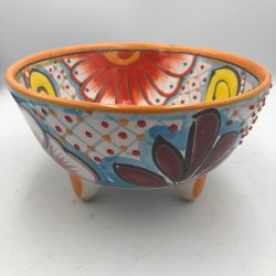 Molcajete salsa - Orange kant - 17 cm