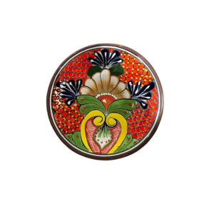 Plato trenche 26 cm - Brun kant/rd