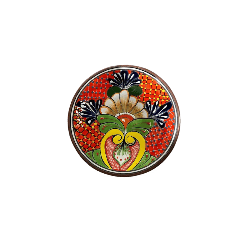 Plato trenche 26 cm - Brun kant/rd