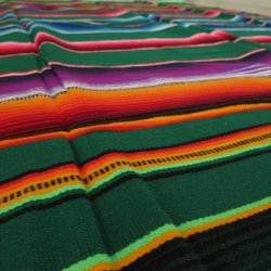 Serape  farvestrlende (grn basis: Serape Verde)