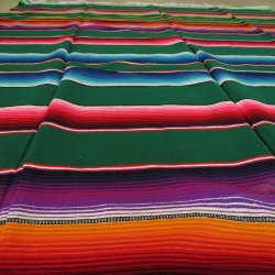 Serape  farvestrlende (grn basis: Serape Verde)