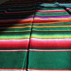 Serape  farvestrlende (grn basis: Serape Verde)