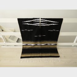 Poncho  sort/guld/hvid