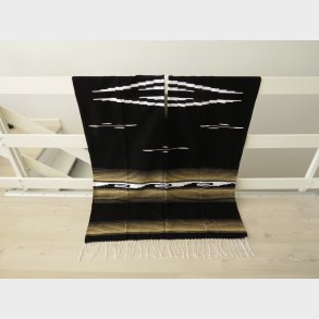 Poncho  sort/guld/hvid