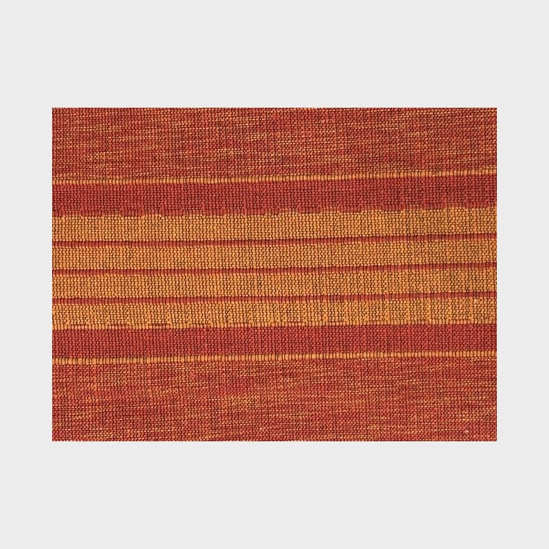 Stribet plaid � orange/r�d